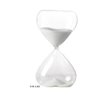 Clessidra cuore 12 cm. Vetro | CarinCasa