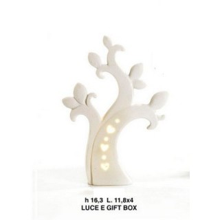 Albero stil. 16.3 cm. Porcellana bia-luce g.box | CarinCasa