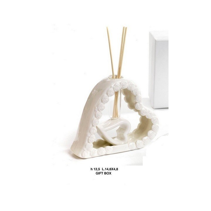 Diffondipr. Cuore/rose-cuore 14.6 cm. Porc. G.box |…