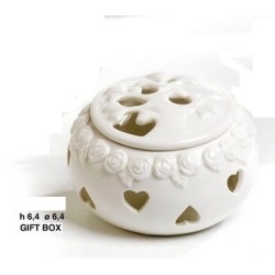 Scatola/albero-rose 10.3 cm. Porcellana g.box