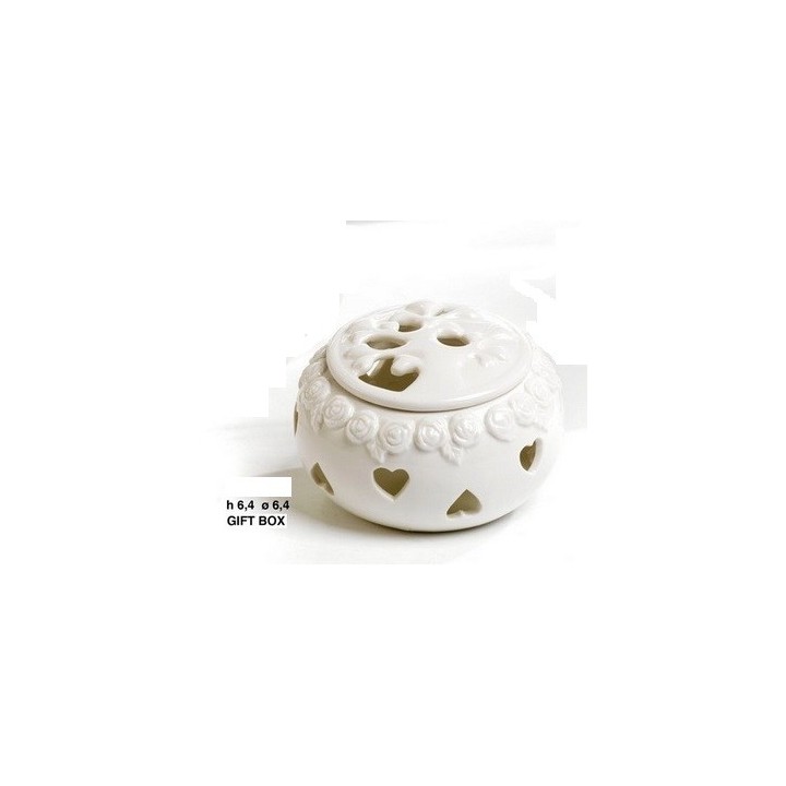 Scatola/albero-rose 10.3 cm. Porcellana g.box | CarinCasa