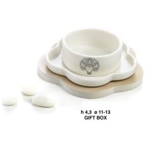 Set vass-ciotola fiore 13 cm. Porc-leg g.box | CarinCasa