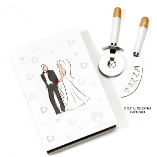 Set colt-rotel. X pizza 25.6 cm. Metal c.box | CarinCasa