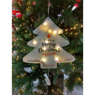 Albero *merry christmas* con led 28 cm | CarinCasa