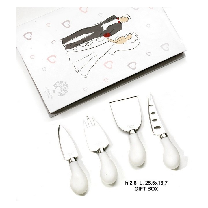 Set 4 utens. Form. 25.5 metal c.box | CarinCasa