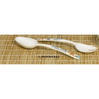 Set cucch-forch. Insal. Stile mare cm.24 bambu' bambù |…