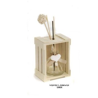 Set diffond. Bot-cas. 10.5 cm. Vetro-leg. G.box | CarinCasa