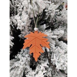 Foglia autunno arancio confezione 4 pezzi cm 8 | CarinCasa