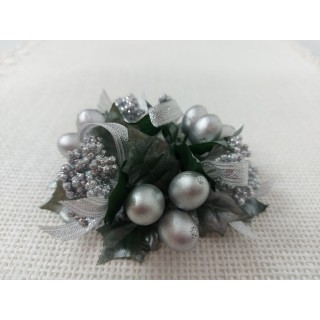 Girocandela Bacche Agrifoglio con nastrino e dettagli…