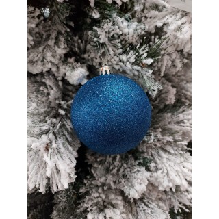 Set 4 Sfere natalizie blu assortite 4 fantasie diametro 10…