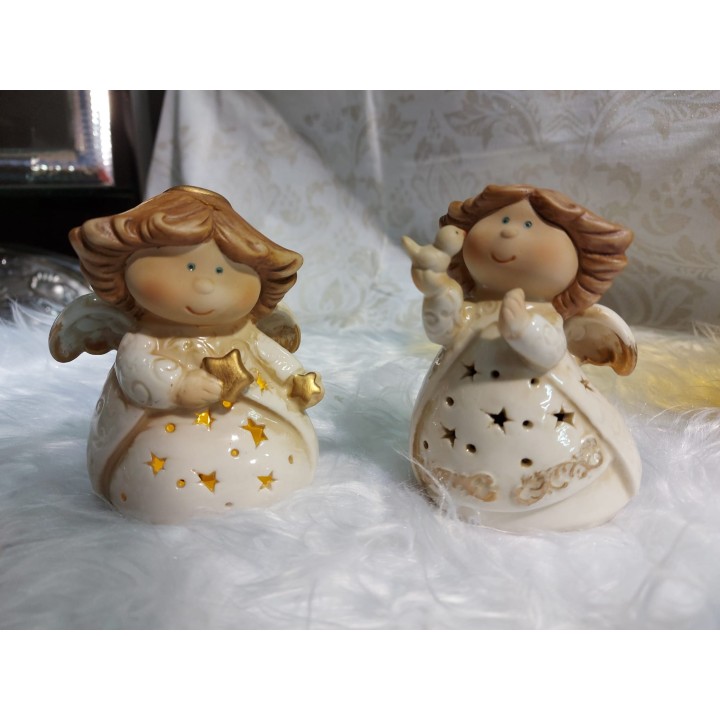 Delice angelo led 2 assortiti 10 cm | CarinCasa