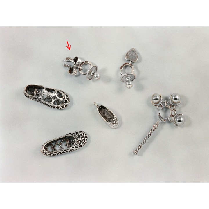 Ciuccio con fiocco 2 cm | CarinCasa