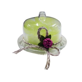 Scatola in plexiglass tonda con coperchio da 8 cm