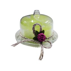 Scatola in plexiglass tonda con coperchio da 8 cm