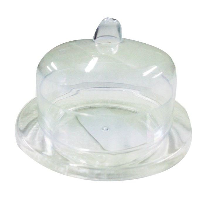 Scatola in plexiglass tonda con coperchio da 8 cm