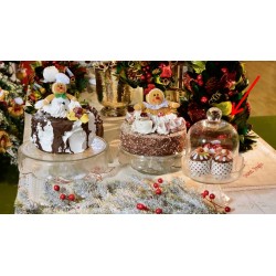 Alzatina in vetro con coperchio imb.2