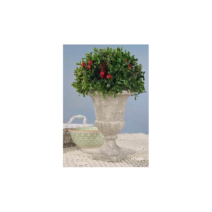 Vaso impero con mele e pigne 10 x 21 cm | CarinCasa