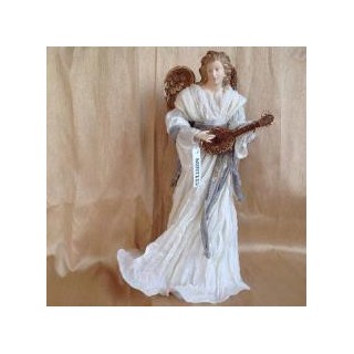 Angelo bianco stola grigia con mandolino | CarinCasa