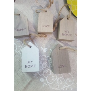 Set 3 dec legno m.casetta a3m3c cm5x8 | CarinCasa