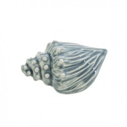 Conchiglia decorativa in ceramica blu, 6 cm