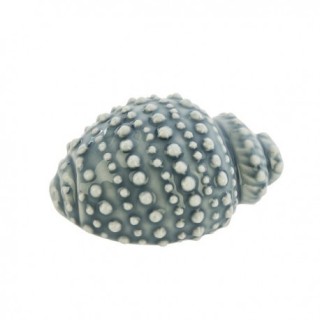 Conchiglia lumachino decorativa in ceramica blu, 5 cm