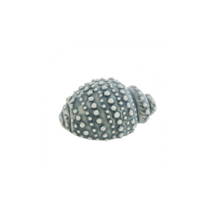 Conchiglia lumachino decorativa in ceramica blu, 5 cm