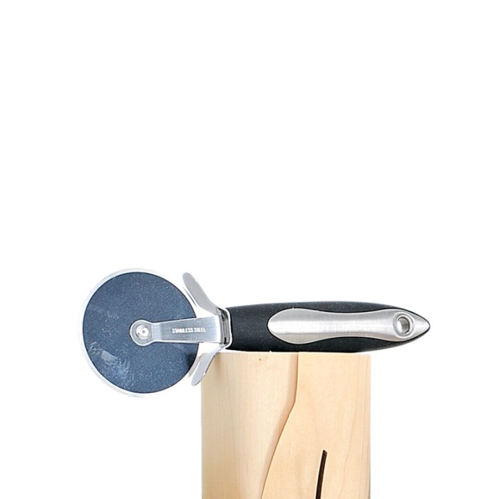 Stell taglia pizza nero+scat.balsa | CarinCasa