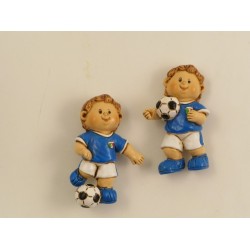 Magnete calciatore azzurro