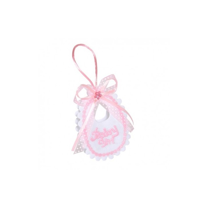 Bavetta porta confetti rosa 5 cm | CarinCasa