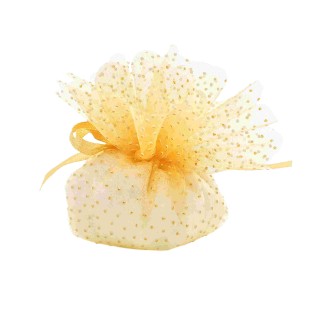 Tulle c.no pois oro c/tirante (25/100) | CarinCasa