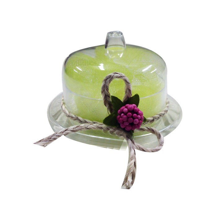 Scatola in plexiglass tonda con coperchio da 8 cm