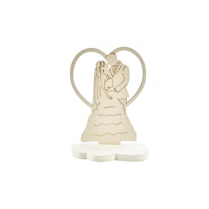 White coppia cuore cm.9,5 (12/240) | CarinCasa