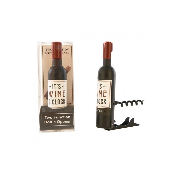 Apribottiglie cavatappi a forma di bottiglia di vino rosso