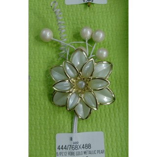 B/pz.12 fiore gold metallic pearl imb.72 | CarinCasa