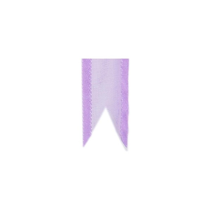 Nastro in organza lavanda con bordo, 10 cm x 50 metri