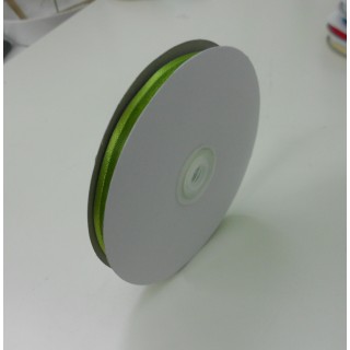 Nastro in organza verde con bordo, 10 cm x 50 metri