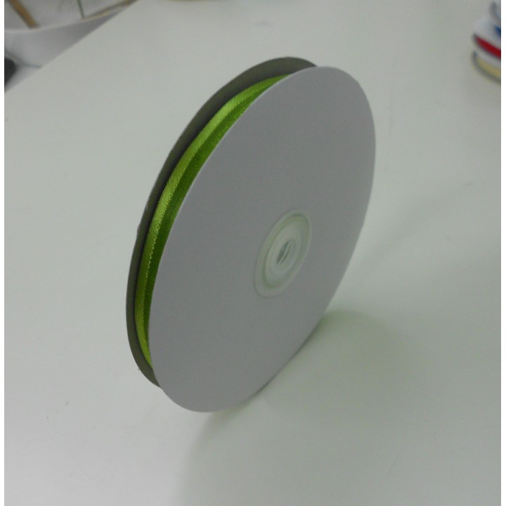 Nastro in organza verde con bordo, 10 cm x 50 metri
