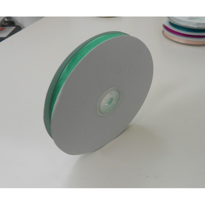 Organza b/raso 10x50 tiffany | CarinCasa