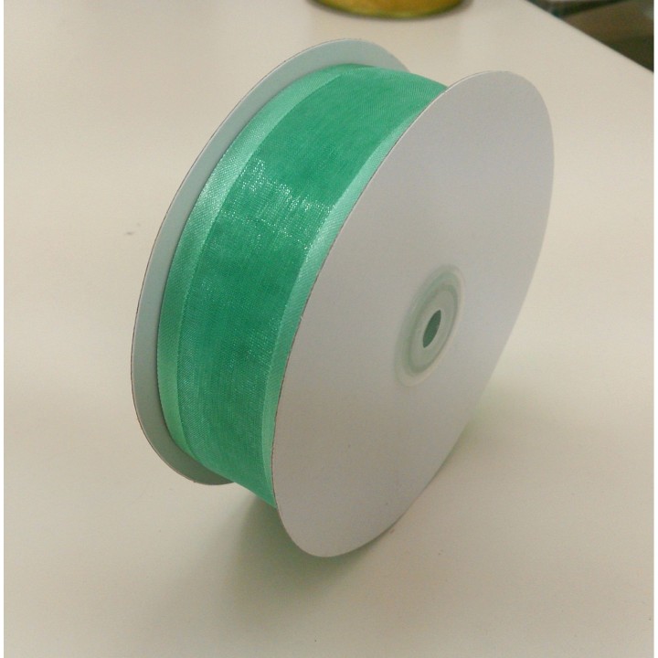 Organza b/raso 38x50 mt, tiffany | CarinCasa