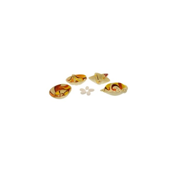 Conchiglie portaconfetti in resina assortite, set da 4 pezzi
