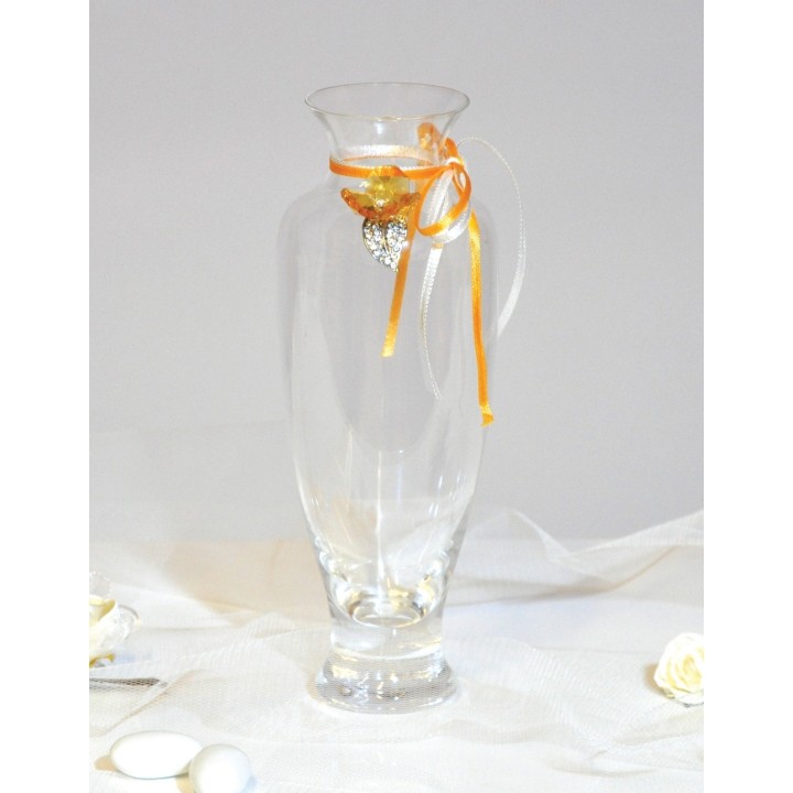 Vasetto swarosky giallo