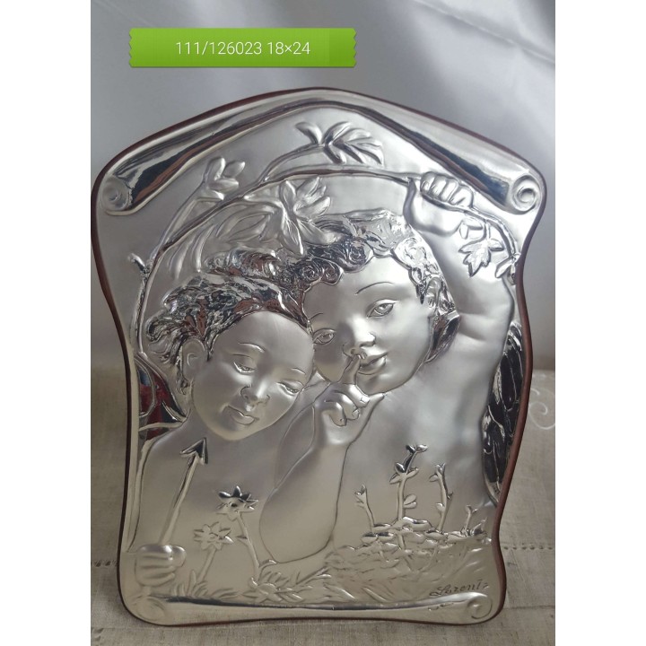 Sacro Angioletti del silenzio in argento massiccio |…