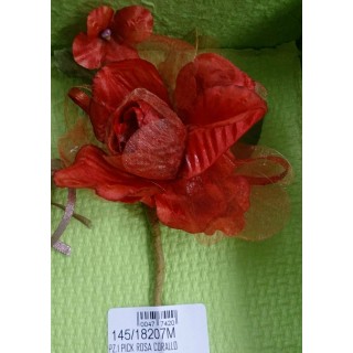 Rosa corallo 1pz. | CarinCasa