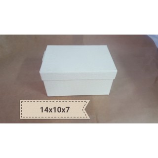 Scatola coccodrillo fondo e coperchio 14x10x7cm | CarinCasa