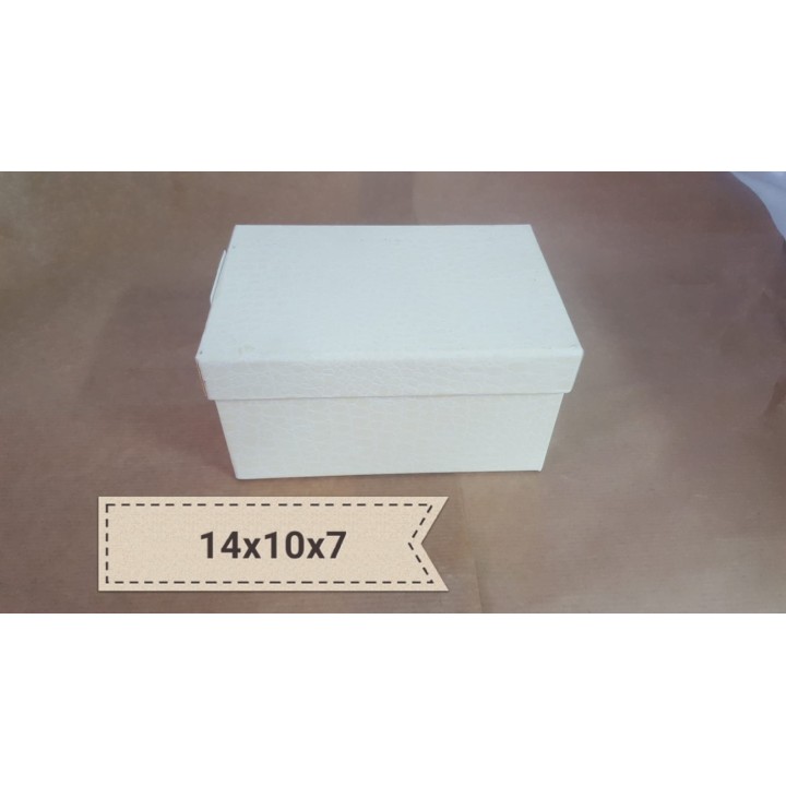 Scatola coccodrillo fondo e coperchio 14x10x7cm | CarinCasa