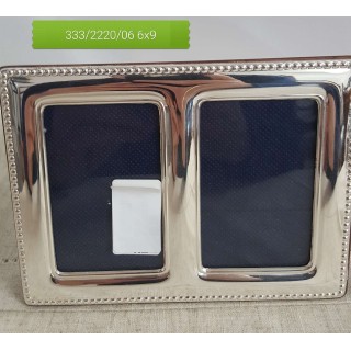 Cornice doppia in argento 6x9 cm | CarinCasa