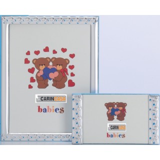 Cornice in argento bimbo celeste 10x15 cm | CarinCasa