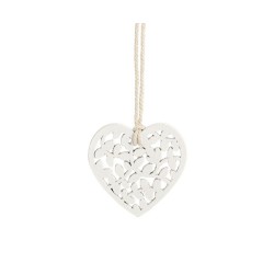 Appendino Cuore in legno con cordoncino
