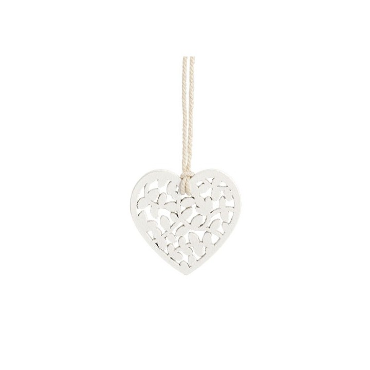 Appendino Cuore in legno con cordoncino | CarinCasa