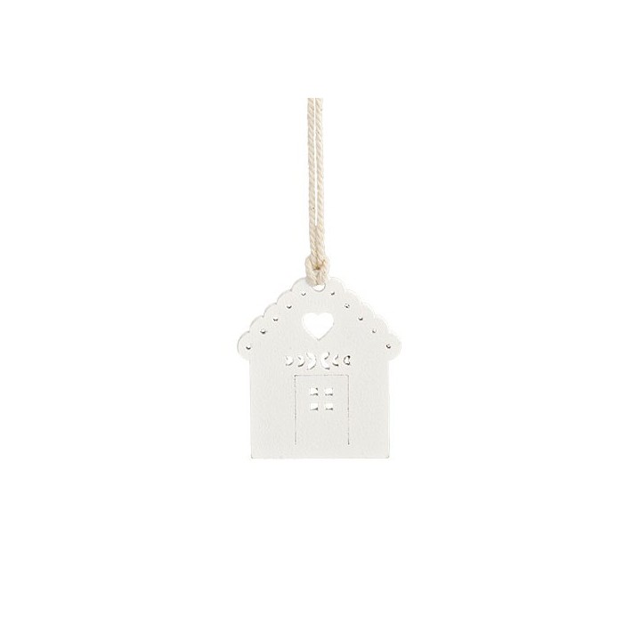 Appendino Casetta in legno con cordoncino | CarinCasa